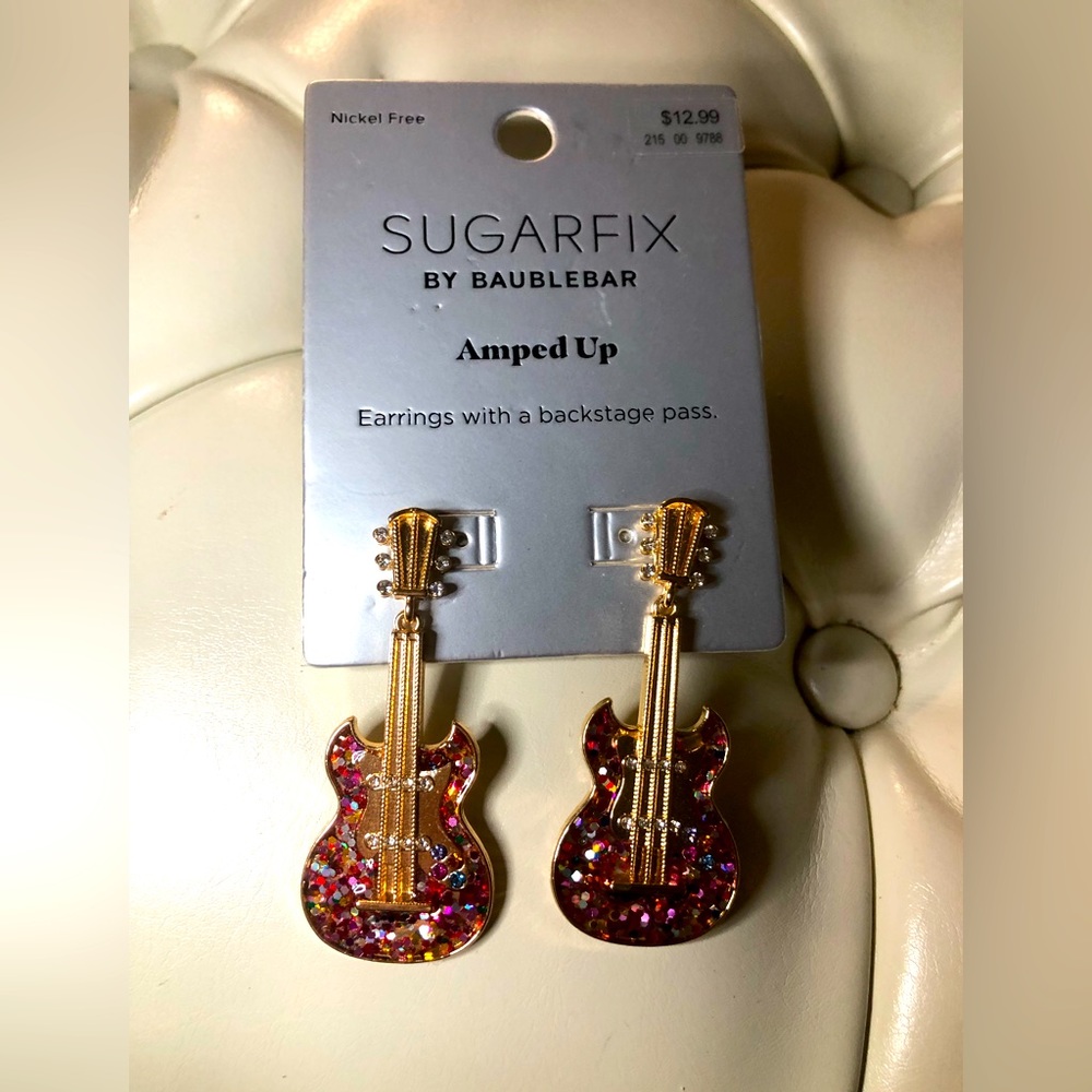 Sugarfix by baublebar guitar earrings